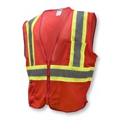 Radians Hi-Vis Econ TpO/Cl1 Two Tone Safety Vest-Red-XL SV22-1ZRM-XL